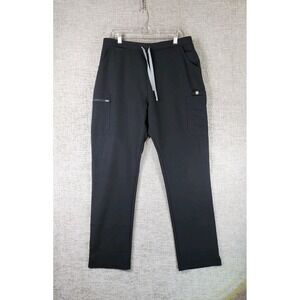 FIGS Technical Collection Cargo Scrub Pants Mens LT Tall 34x32.5 Black EUC